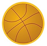 SHAPES ETC. 50 Shts Basketball Large Notepad 5in Sports March Madness Slam Dunk Champ Week College Basketball Bracket Party Notes Classroom Decorations Party Décor Kids Teens Coaches Teachers USA Made