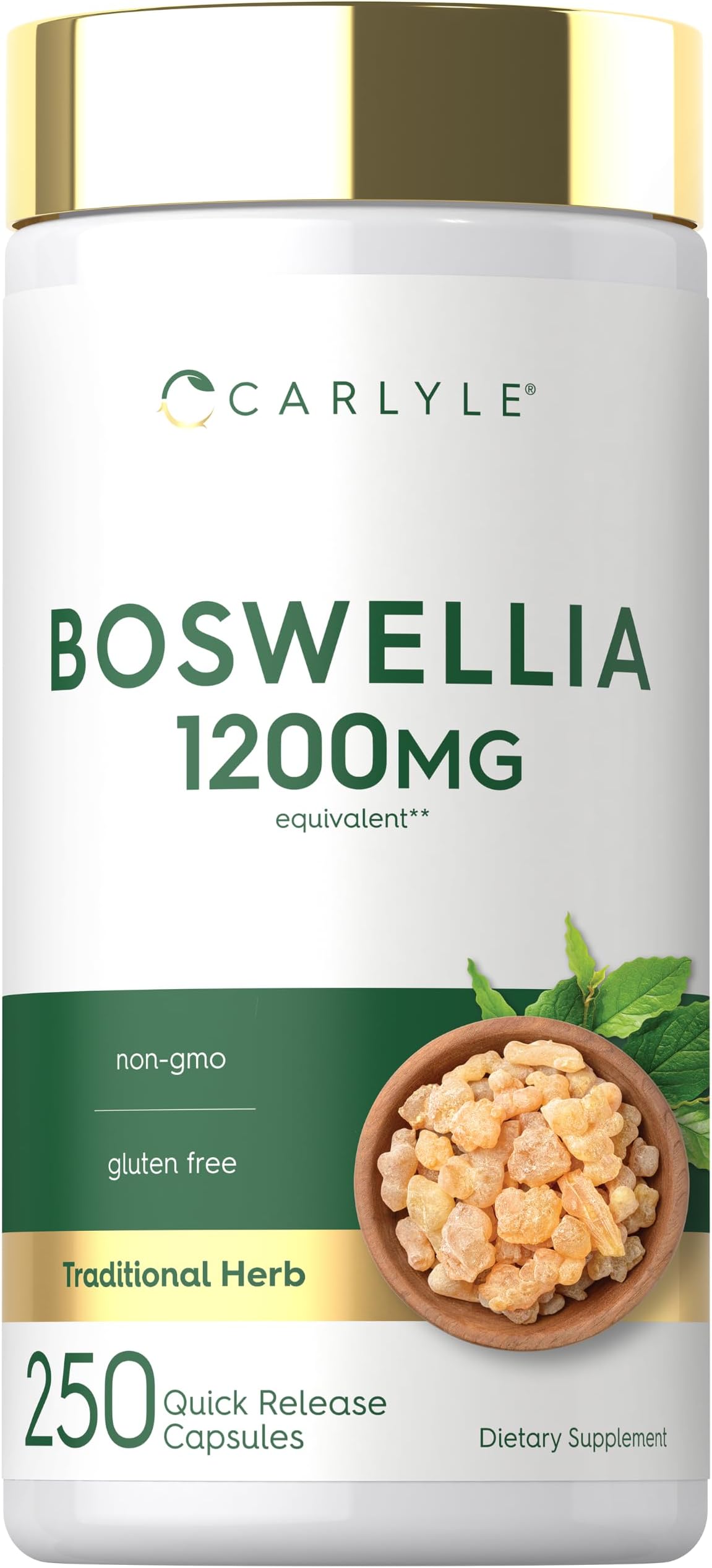 Carlyle Boswellia Serrata Extract Capsules | 250 Count