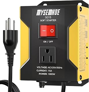Soft Start Switch SG15 Heavy Duty Universal for Power Tools, Miter Saw, Table Saw, Grooving Machines, Grinder, Planer etc. (120V, 15A Max. 1800W)