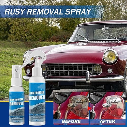 Miniatura 6 de GEOBY Spray para eliminar el óxido del automóvil, removedor de óxido para automóvil, aerosol inhibidor de óxido, disuelve el óxido en metal (1.06