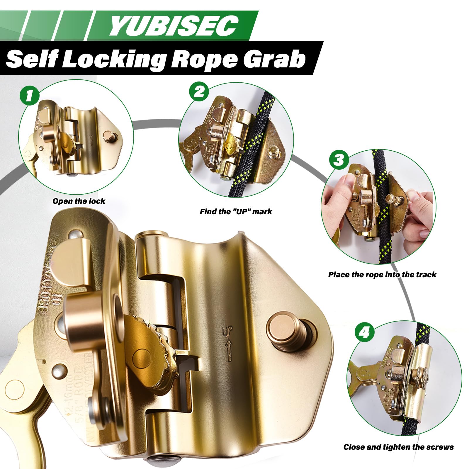 Vertical Lifeline Assembly - 100FT Fall Protection -4