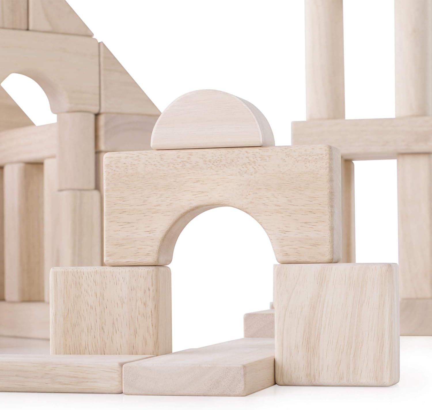 Guidecraft Unit Blocks Set C - 84 Piece Set: STEM Development Toy for Kids, Preschool Educational Learning Toy