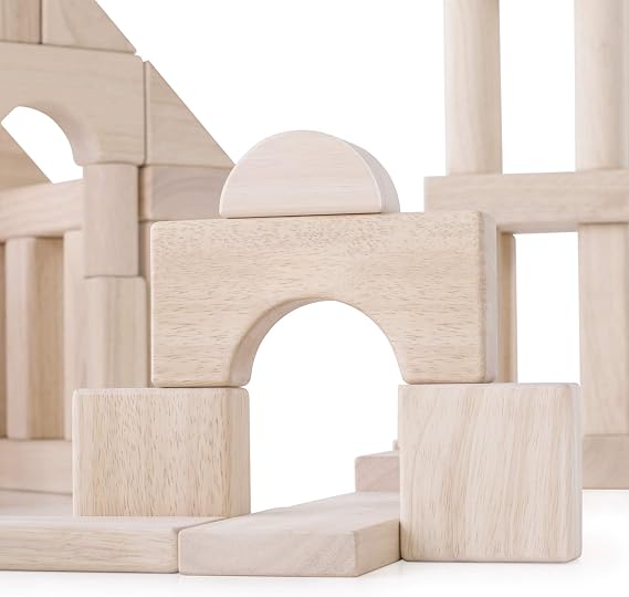 Guidecraft Unit Blocks Set C - 84 Piece Set: STEM Development Toy for Kids, Preschool Educational Learning Toy