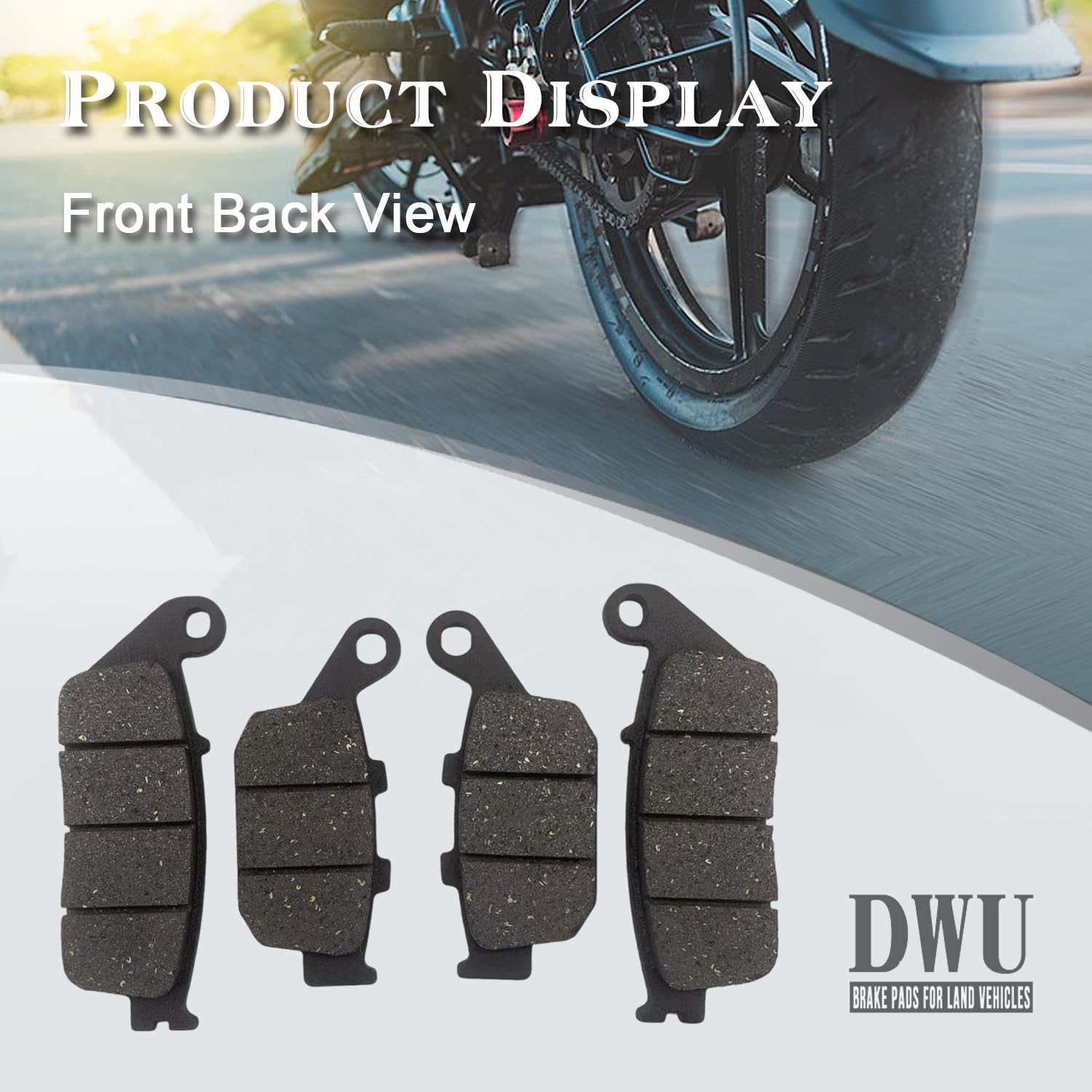 Front Rear Brake Pads for Honda CB300F CB500F CB500X/XA CBR250R CBR300R CBR500R/RA CTX700 CMX300/A CMX500/A NC700 NC750 2011-2023