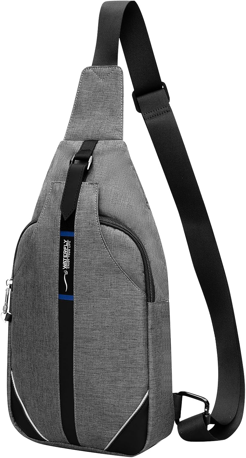 WATERFLY Small Crossbody Sling Backpack Anti Theft Backpack for