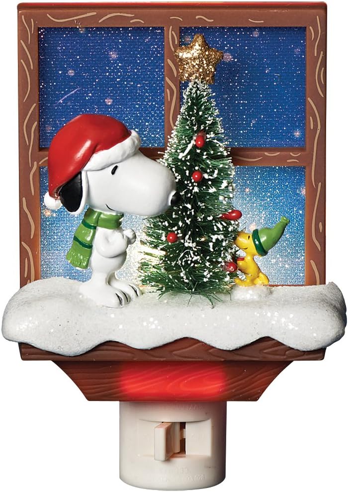Roman 30276 Peanuts Snoopy Nightlt6, Multi-Colored, 6 X 4 Multicolor