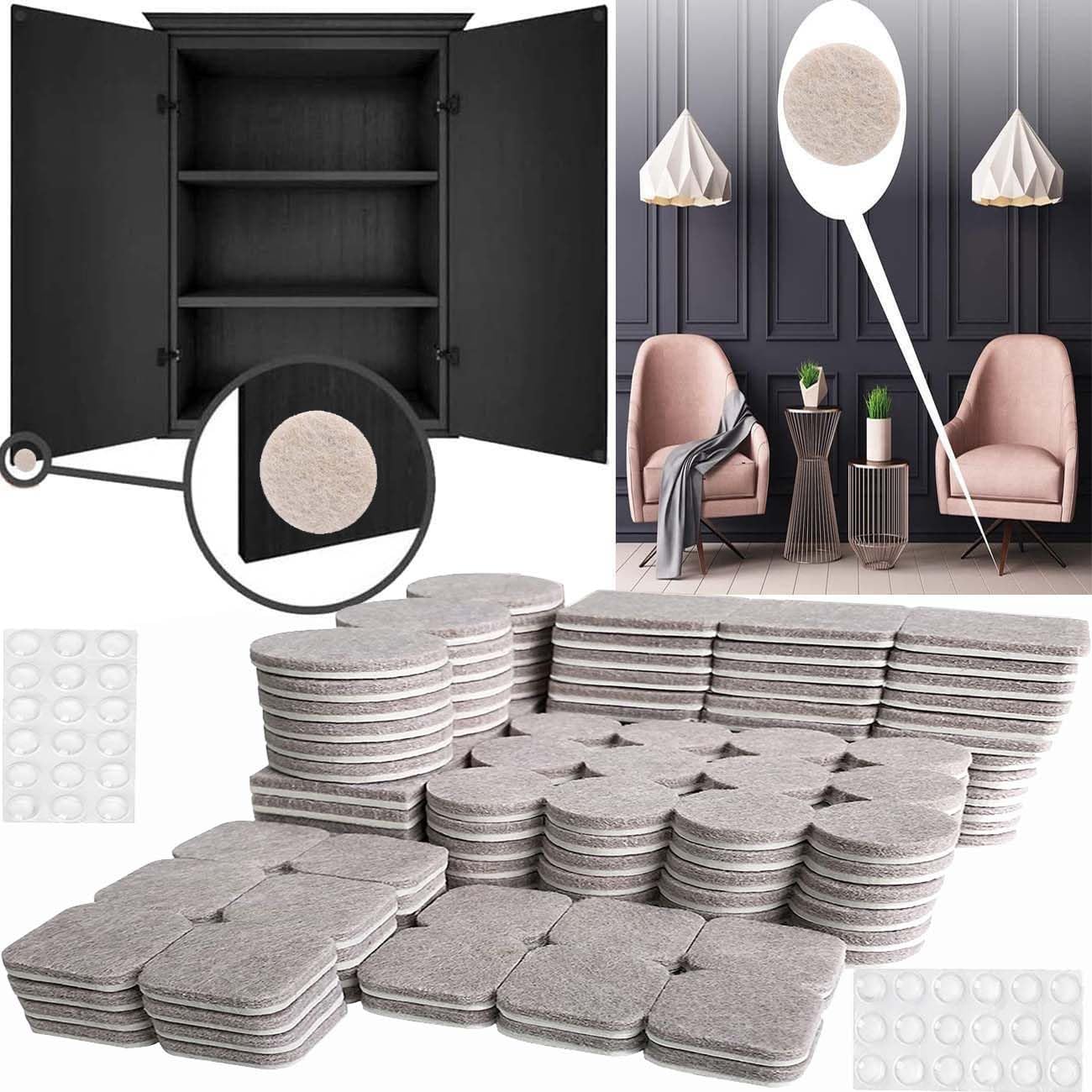 DIY Crafts 25, 25 Pcs Felt Furniture Pads, Self Adhesive Hardwood Floor Protectors, Easy Furniture Sliders for Chairs, Table, Bed Thick Pads Cabinet Bum(25) (B0C8CXXHWB) Amazon Price History, Amazon Price Tracker