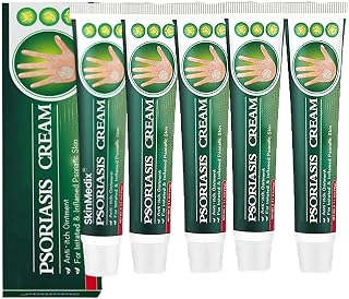 1/3/5Pcs Psoriasis Cream, Zlimplify Psoriasis Cream,Psoriasis Face and Body Cream, Soothing and Moisturizing Coal Tar Psoriasis Cream,Natural Chinese Herbal Eczema Psoriasis Creams (5Pcs)