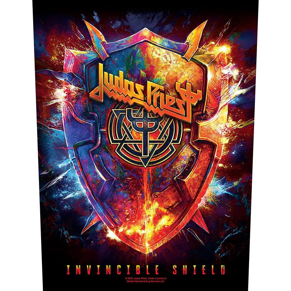 Judas Priest Invincible Shield Patch (One Size) (Multicoloured)