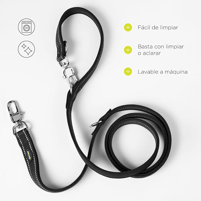 Foto 8 de 8 de Peluvio Amigo Correa para Perro 2,2 M, para Perros Medianos y Más Grandes, Ajustable Reflectante de Nylon