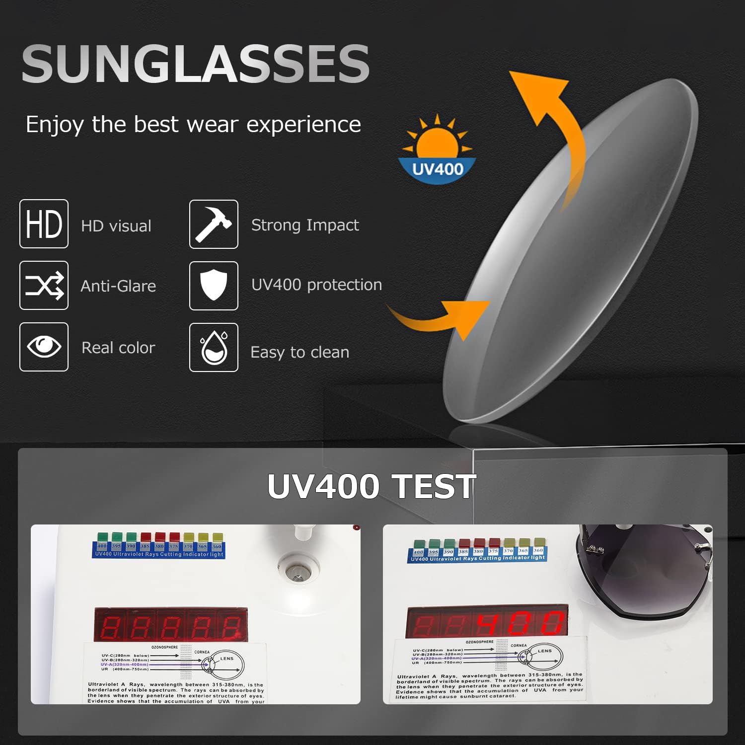 AEVOGUE Sunglasses For Women Oversized Rimless Diamond Cutting Lens Sun Glasses AE0534 - Image 6