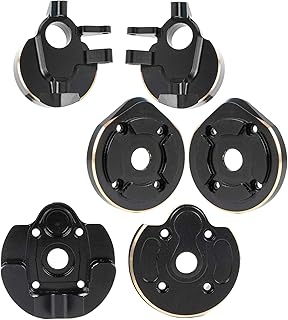 1/10 Capra Brass Counter Weight Axle Housing Black Coating for Axial Capra RC Crawler 1/10 SCX10 III Capra Unlimited Trail Buggy UTB10 RTR 1.9 4WS Upgrade Part (E- 3-in-1 Capra Brass Part)