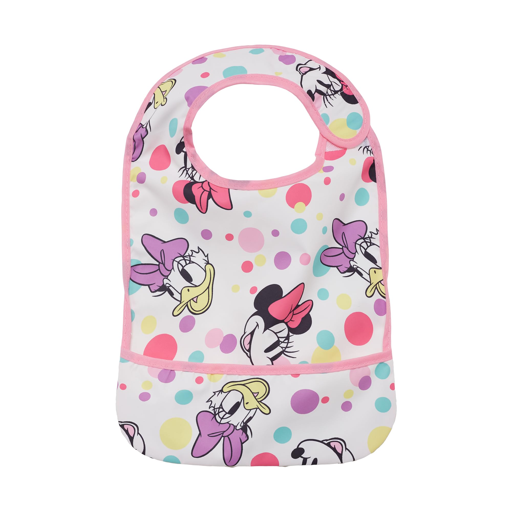 Ellepi Bavaglini Disney Plastificati con Tasca Minnie & Topolino 2 Pezzi