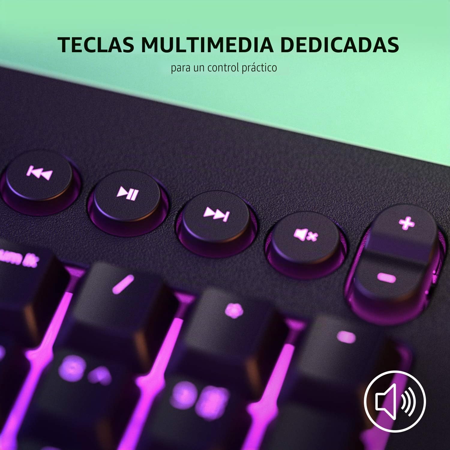 Razer Cynosa V2Teclado para juegos, Teclado Gaming de membrana, teclas multimedia, gestión de cables, totalmente programable, iluminación RGB Chroma, Teclado QWERTY Español