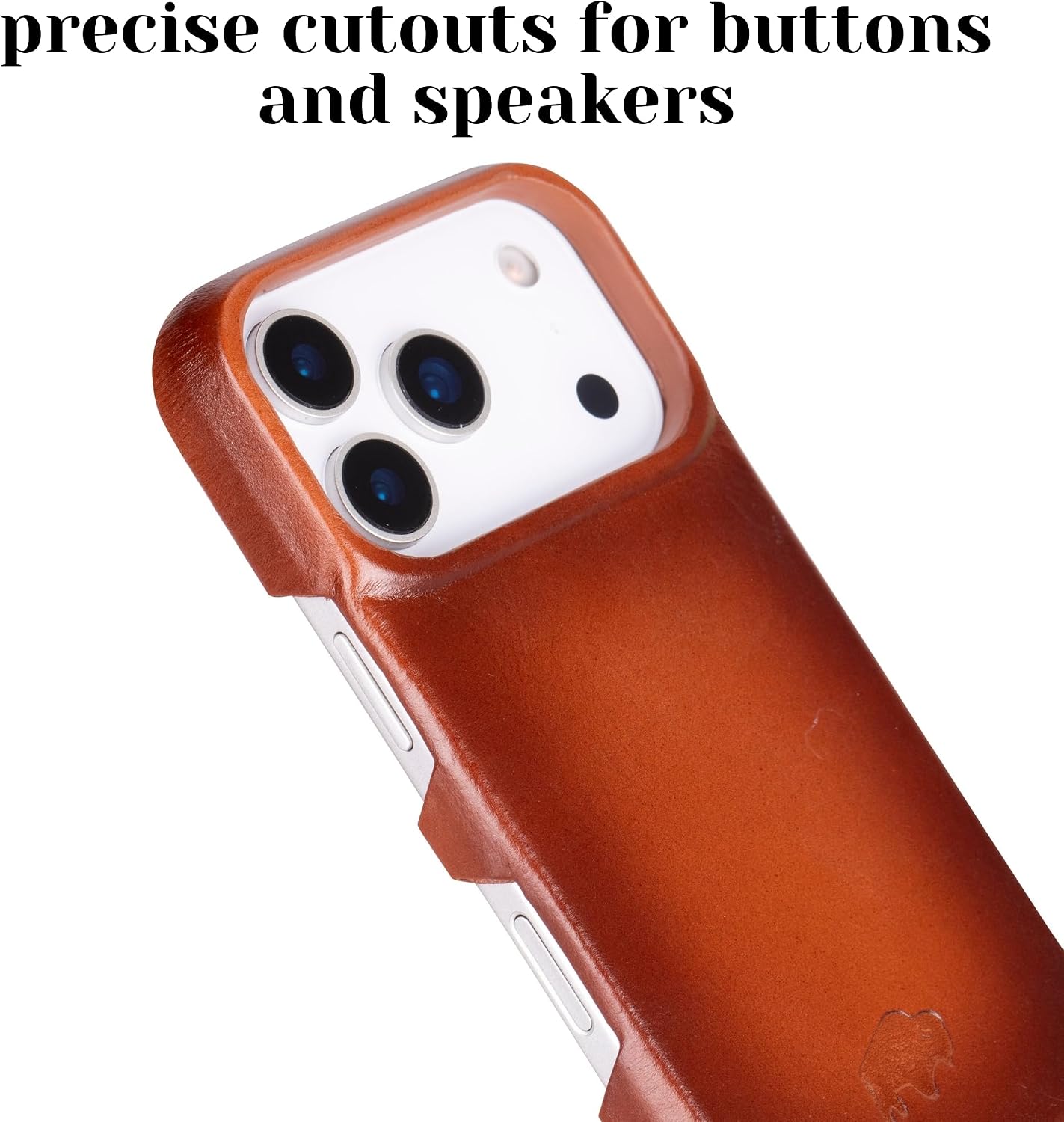 BLACKBROOK Leather Case for Phone 17 Pro – Mason Handcrafted Snap-On Cover, Full Grain Leather with Natural Patina, MagSafe Compatible, Slim Protective Design, Premium Gift Box