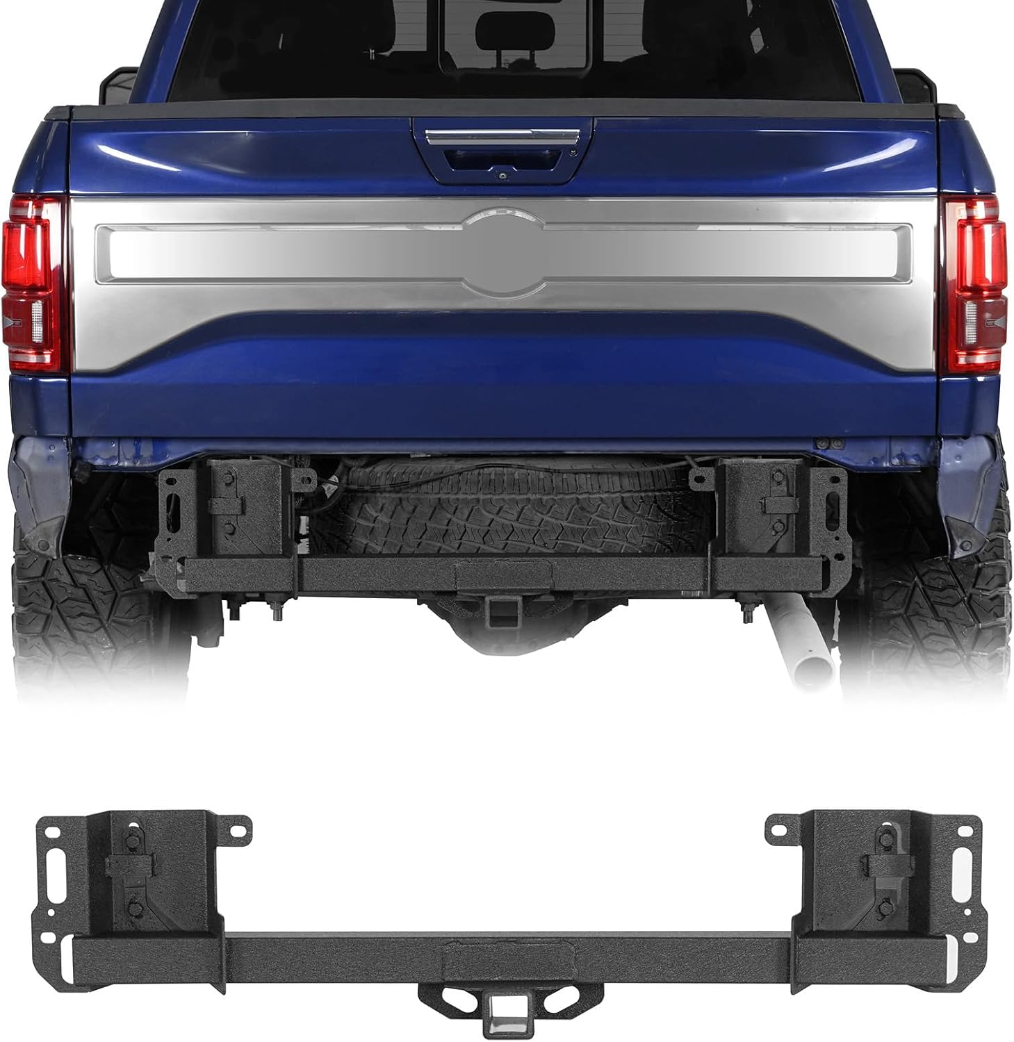 u-Box F150 Class 3 Trailer Hitch, 2-Inch Square Receiver Opening Trailer Tube Towing Tongue Compatible with 2015-2026 Ford F-150
