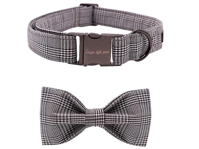 Unique Style Paws Collar para perro, collar de pajarita, collares cómodos para perros y gatos, pequeño