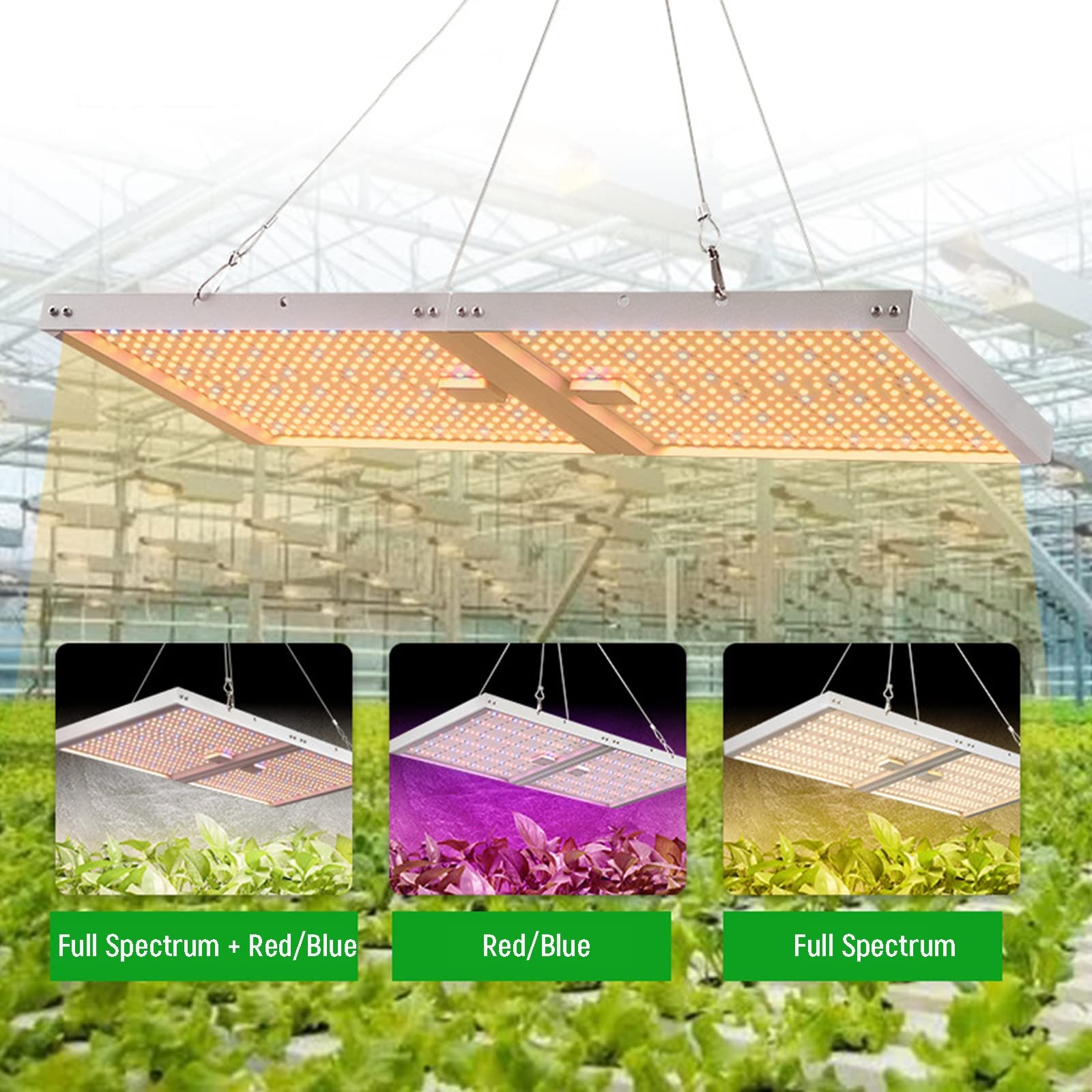 LED Lampada da Coltivazione, Lampada A Crescita Completa dello Spettro, Lampada per Piante per Semina Crescita Fioritura E Fruttificazione, LED Coltiva Luce Pianta Illuminazione di Pannello