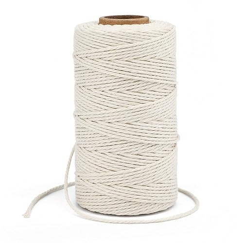 G2PLUS White String, 2MM 328 Feet White Cotton String for
