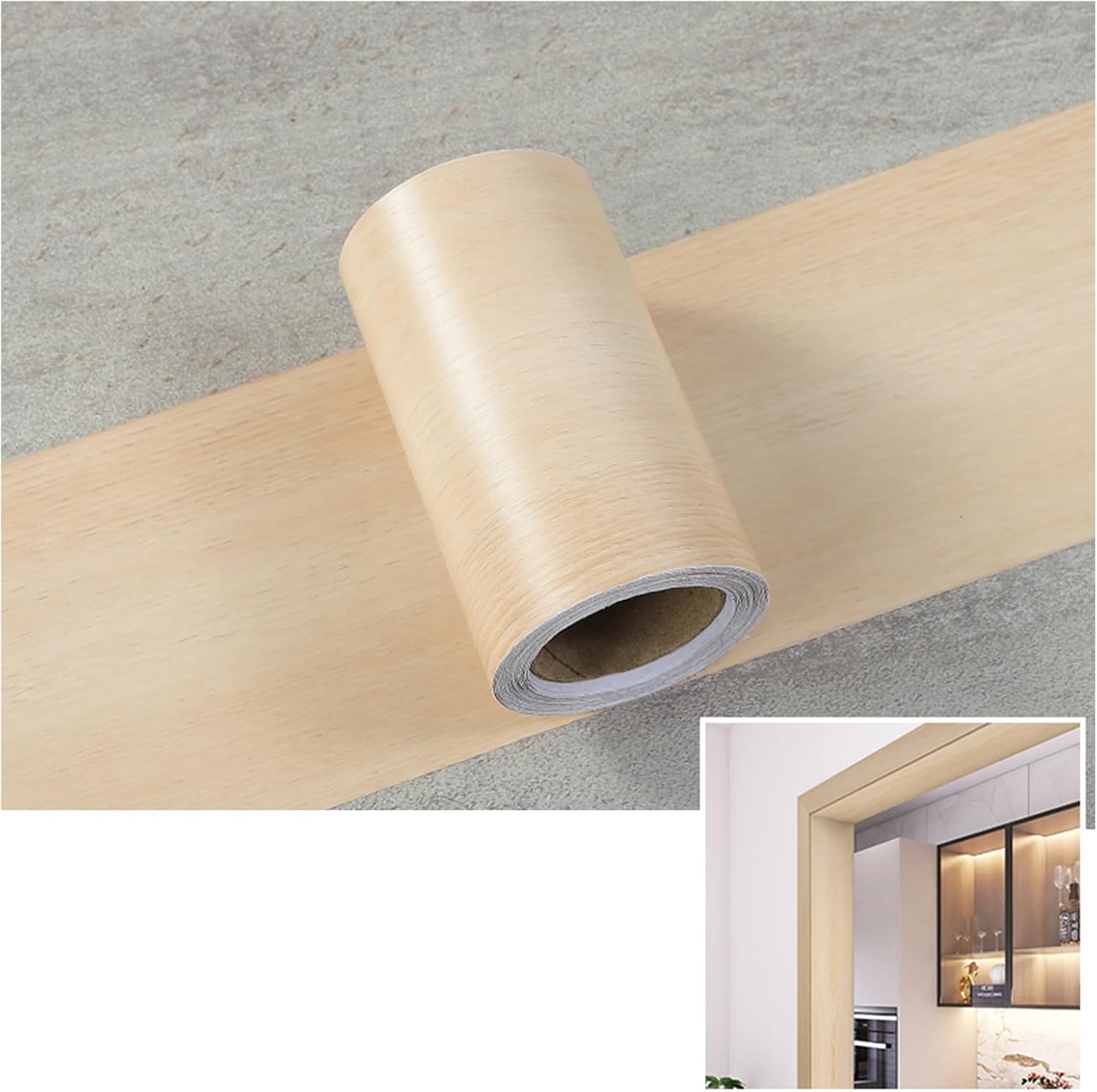 Wallpaper Border 30Cm X 5M Mirror Frame Peel and Stick, Baseboard Molding Trim Kitchen Bathroom Wall Decor/Cypress(Cypress)