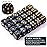 TecUnite 25 Pieces 20 Side Polyhedral Dice Set with Black Pouch Compatible with Board Activities, Parties, Math Learning and Others with Random Multi Colored Mix Color(Black,6 Sides)