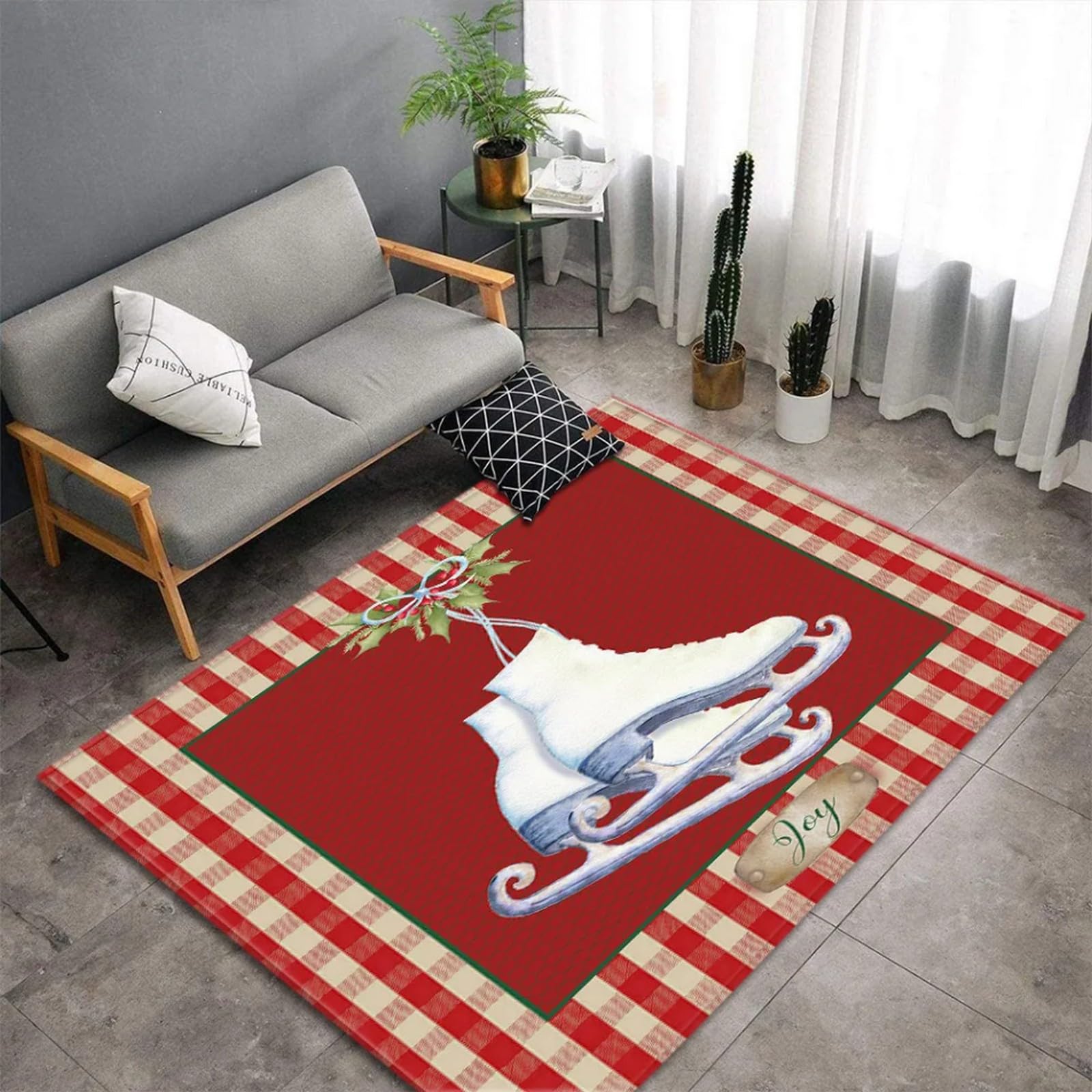 Tapis de cuisine et terrasse 3D lavable et antidérapant