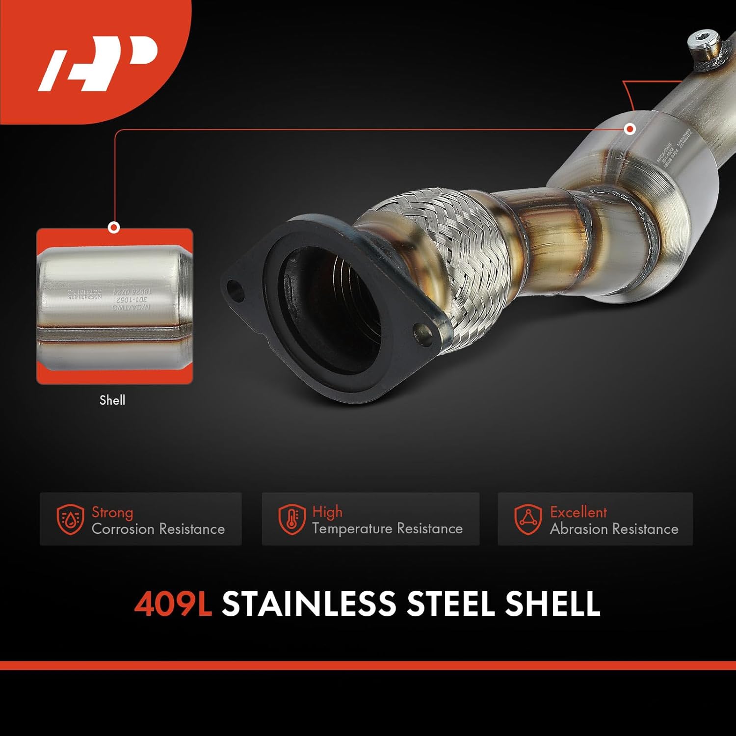 A-Premium Front Catalytic Converter with Gasket Kit Direct-Fit Compatible with Chevrolet Impala 2010 2011 3.9L, E.P.A. Compliant