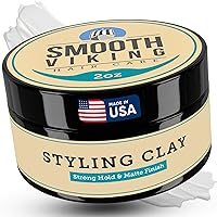 Vista 1 de Smooth Viking Arcilla de peinado para hombre, crema moldeadora con acabado mate, producto para peinados texturizados, gruesos y modernos, sin