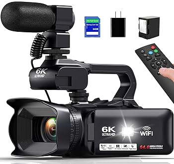 ビデオカメラ 4KULTRAHD Camcorder 4K Camcorder Ultra HD Video Camera with Microphone Wide