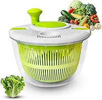 XGDVBVM 5L Salad Spinner - Large Vegetable Fruit Dryer Lettuce Spinner for Pasta Greens Easy Clean