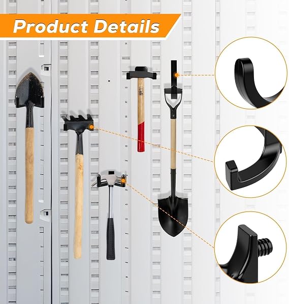 9 Pack Storage Shed Hooks Compatible with Suncast/Craftsman- J U V Shape