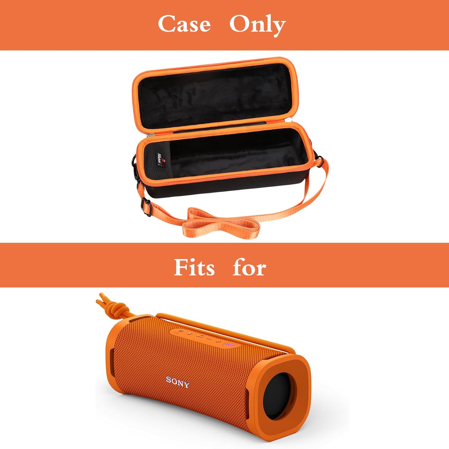 Mchoi Hard Travel Case Fits for Sony ULT Field 1 Wireless Ultra Portable Bluetooth Compact Speaker (Orange), Case Only - Image 7
