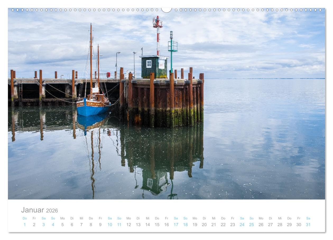 Sylt süchtig (hochwertiger Premium Wandkalender 2026 DIN A2 quer), Kunstdruck in Hochglanz: Fantastische Meerblicke von der Sehnsuchtsinsel