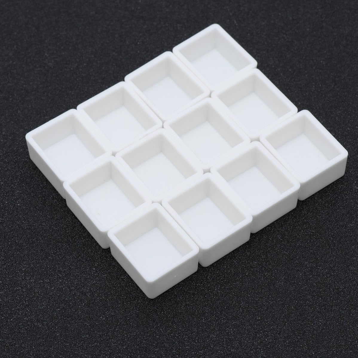 Empty Watercolor Half Pans Plastic Refill 100pcs for Solid Paint