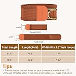 LEACOOLKEY Men Women 2 Loop No Buckle Invisible Belt Hooks, Adjustable Tactical Metal Hook Elastic Belt Buckleless Side Belt