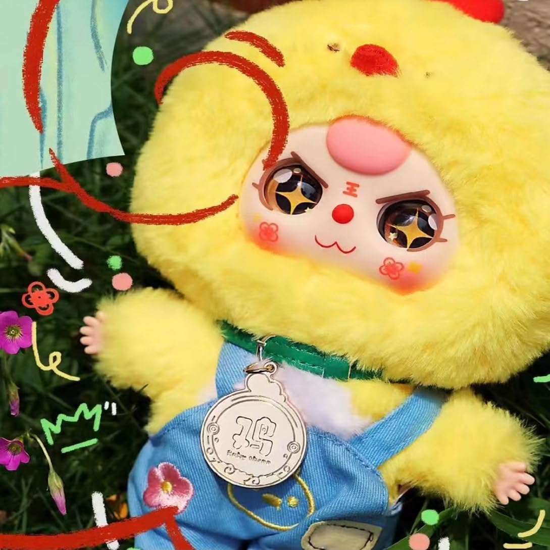 Baby Three Twelve Zodiac Series Plush Stuffed Blind Box, Kawaii Mystery Plush Toys Collectible for Birthday Gift (1PC Series 2(V2))
