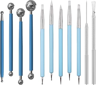 11Pcs Silicone Clay Tools, Sculpting Shapers/Ball Stylus for Polymer/Pottery