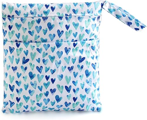 Miniatura 10 de 3 bolsas de neopreno impermeables, bolsas húmedas para pañales de tela para bebé y ropa sucia, bolsa húmeda reutilizable para traje de baño y