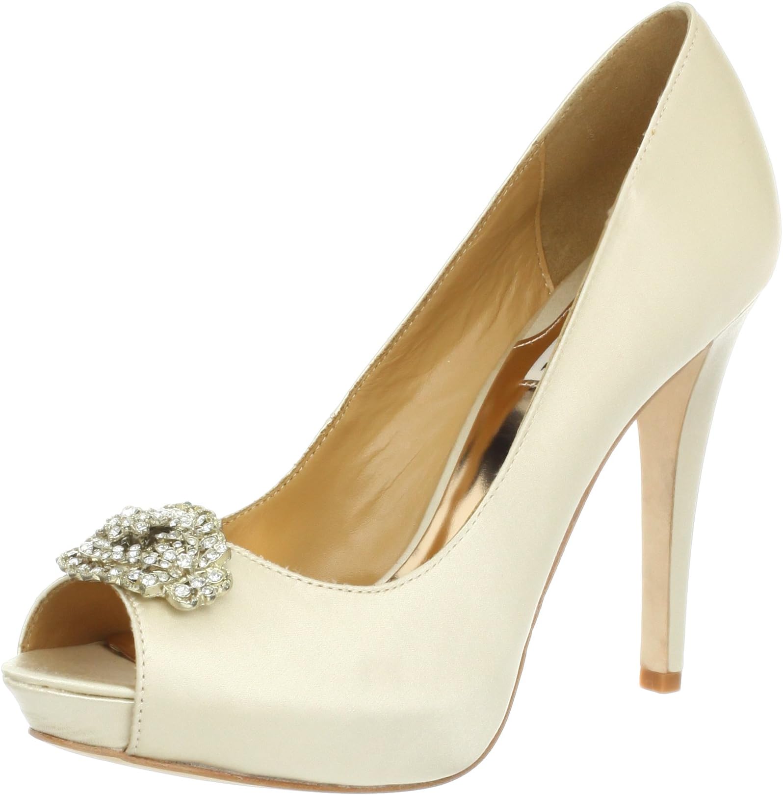 Badgley Mischka Women's Goodie Peep-Toe Pump