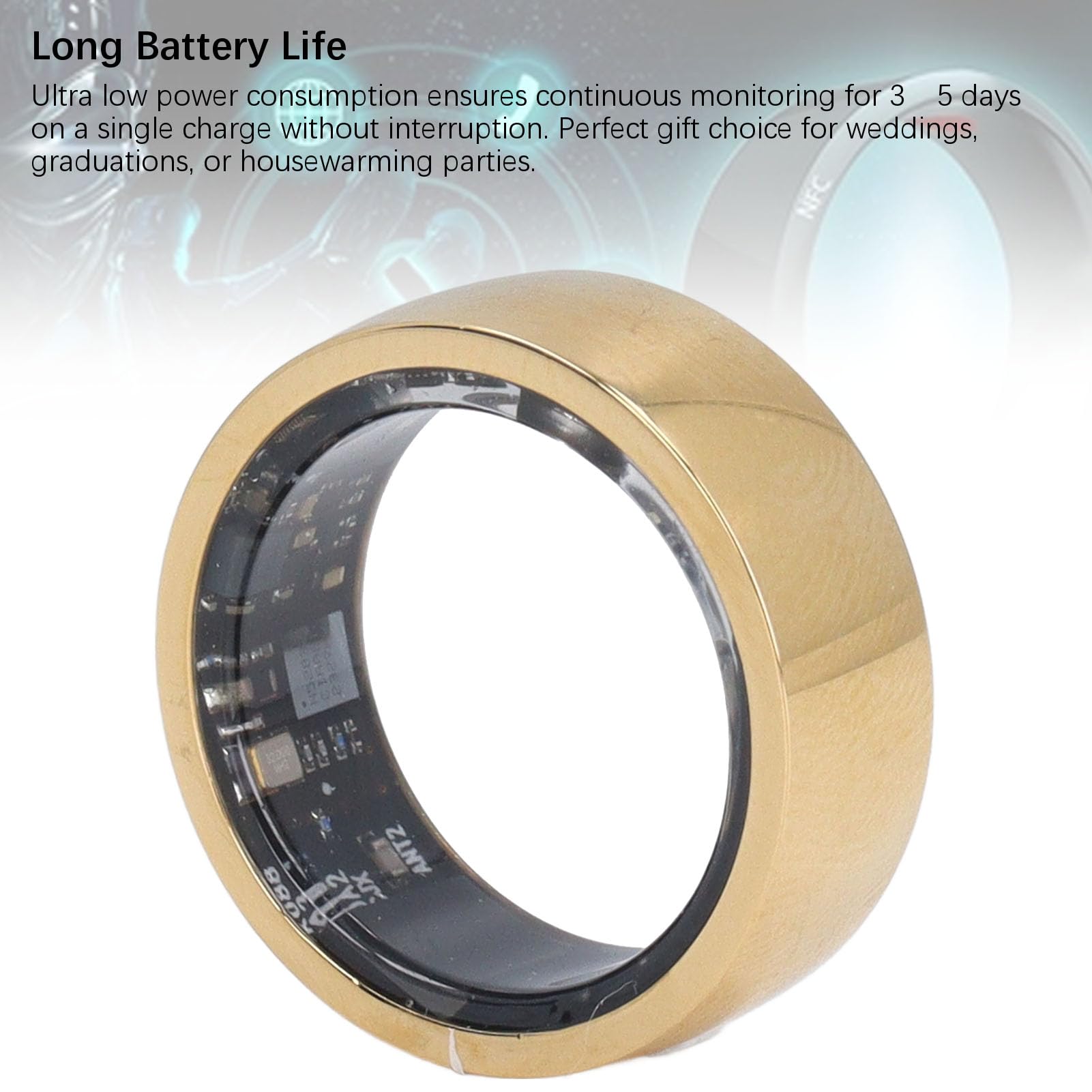 Smart Ring, fitnesstracker, Smart Ring Health Tracker, Activity Tracker