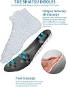 Soft Cushion Shoe Insoles with Trim Lines, Textured Surface & Ventilation Holes, Cut-to-Fit Design (Foam Acupressure Insole - Black) gallery image