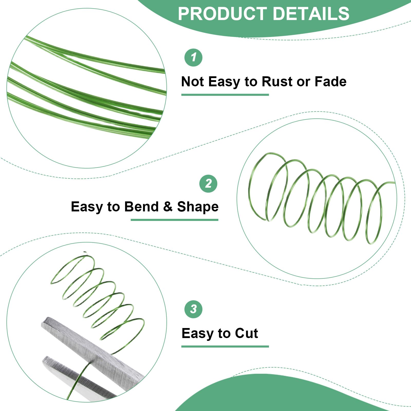 M METERXITY 2-Rolls 0.4mm Jewelry Wire - Image 2