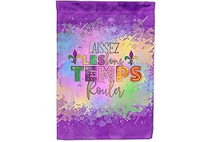 Laissez Les Bons Temps Rouler Sign Garden Flag