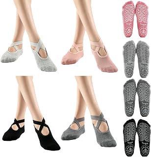 Pilates Socks for Women, Non-Slip Yoga Socks, Socks with Grip