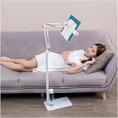 Yuidaaavzz Tablet Floor Stand Music Stand Multi Angle Rotation Floor Holder Reading Holder Cook Stand for Book Height