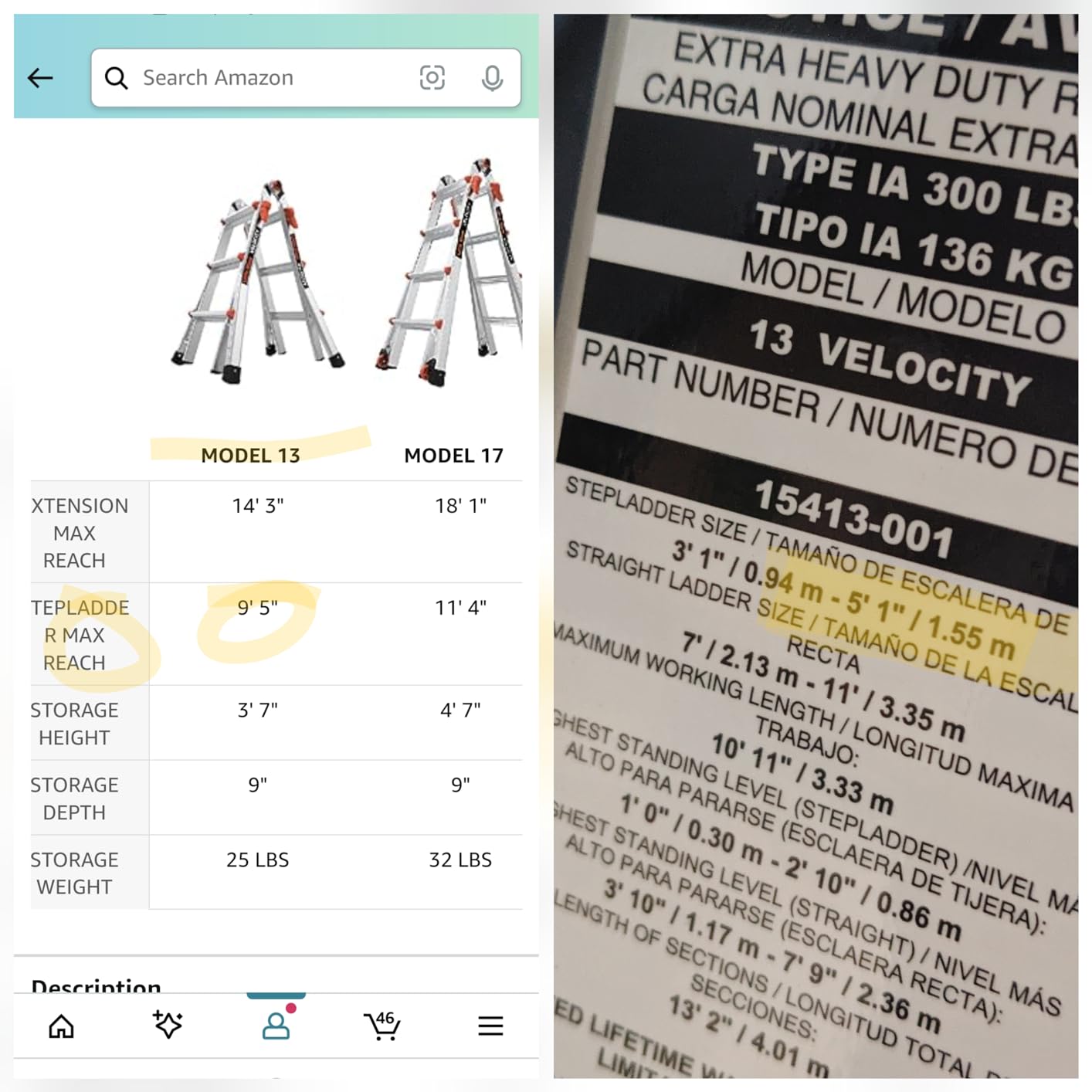 38/mo Finance Little Giant Ladder Systems, Velocity, M13, 13 Ft