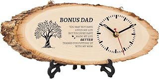 BeauGift Step Dad Gifts Wooden Clock