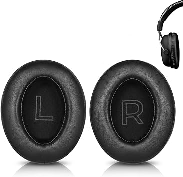 Replacement Ear Pads for HyperX Headphones, 2 Pack Fits Cloud 2, Hurricane 3, 2nd Generation, Ear Pads, Sponge Leather Pads, Comfortable