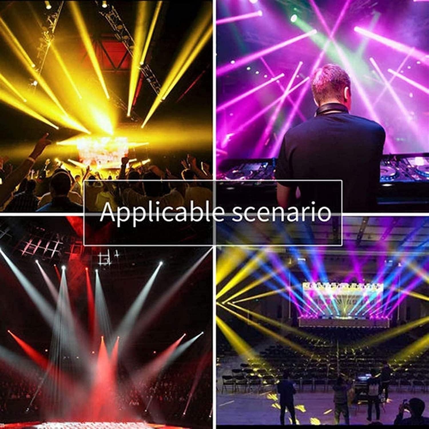 DJ Disco Stage Party Lights,Strobe Light Multiple Patterns Stage Lights for Parties Bar Birthday Wedding Holiday Event Live Show Xmas Decorations Lights with Remote Control