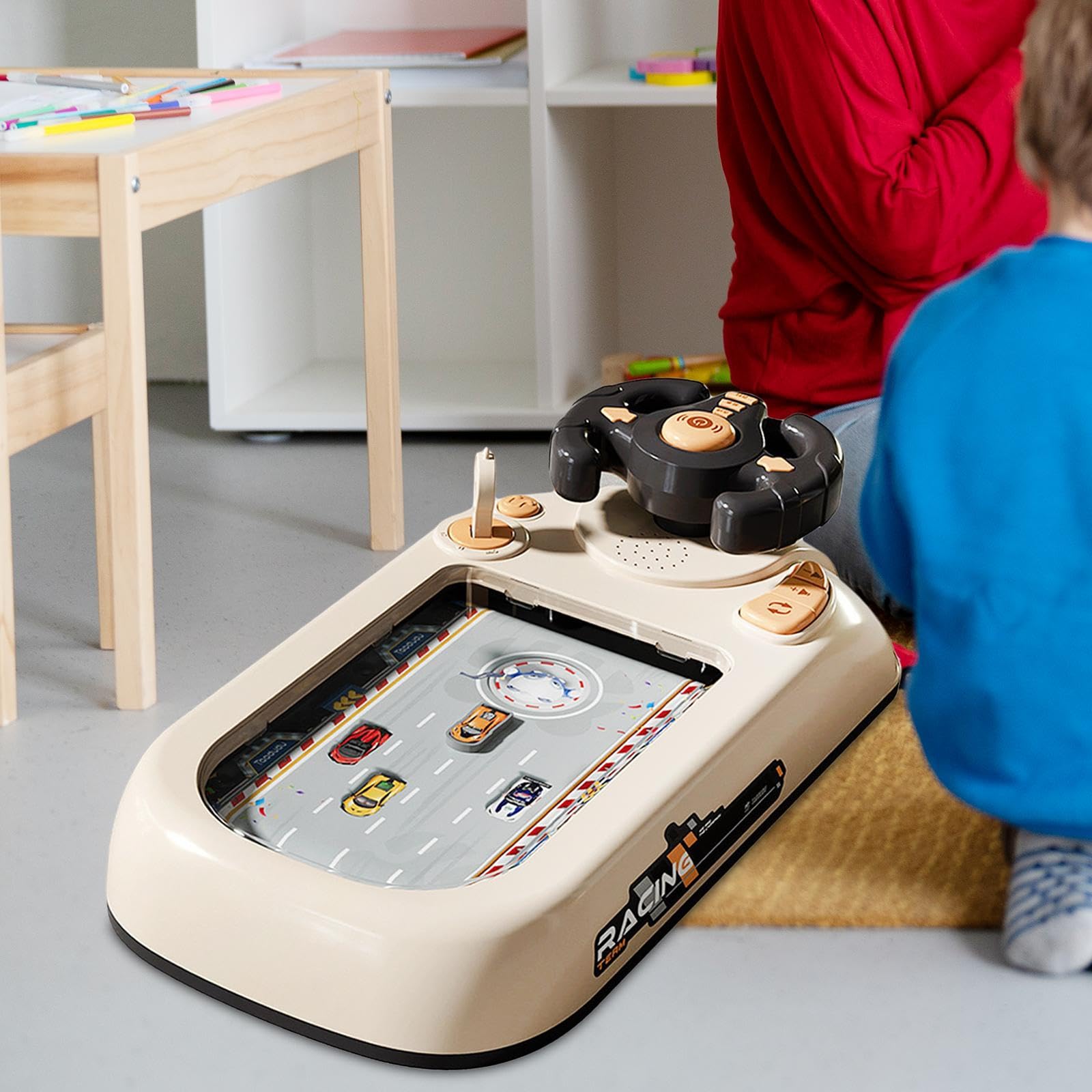 Juguete Interactivo de Aprendizaje con, Simulador de Conducción con Botón de Música Y Efectos de Sonido, Diseñado para Promover El Desarrollo Co